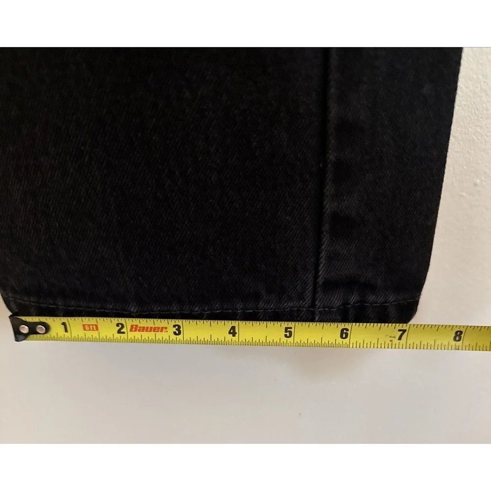 Levi's 505 Regular Fit Straight Leg Jeans Men's 38x30 Black‎ Denim  Cotton